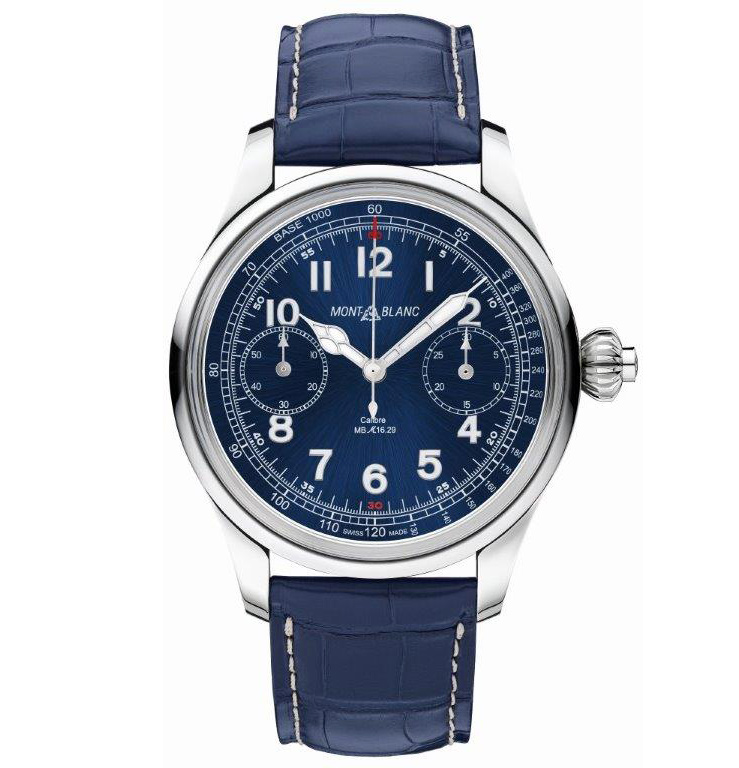 SIHH 2016: Montblanc - 1858 Chronograph Tachymeter Blue | Time and ...