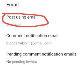 How to post in Blogger by email Screenshot