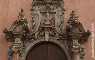 Igreja de São Martinho, Erice, Trapani - detalhe do portão barroco