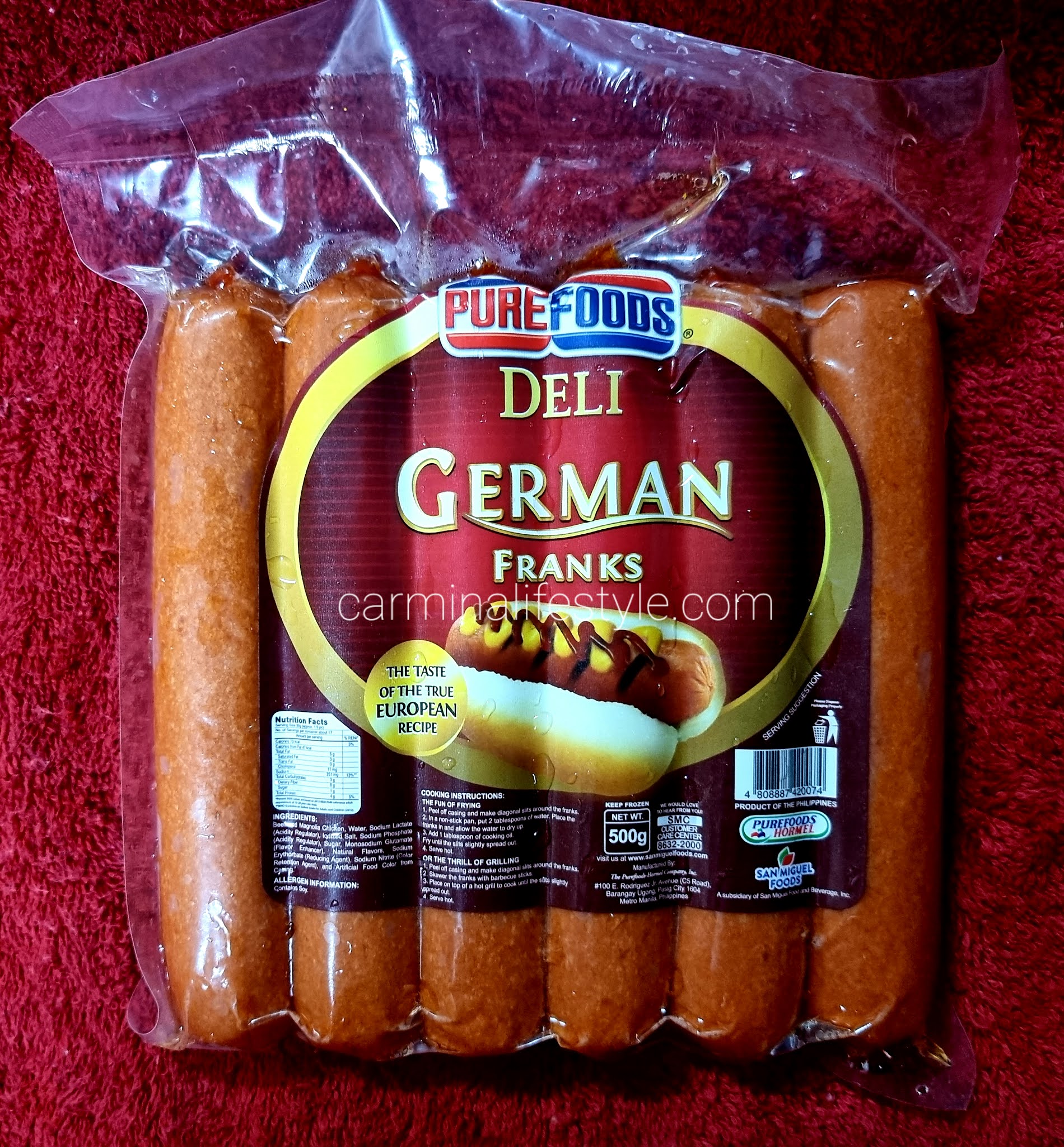 Deli German Franks and Tender Juicy Hotdog