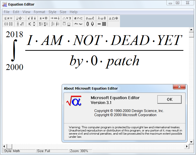 microsoft equation 3.0