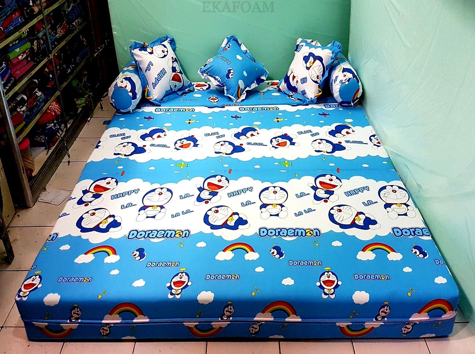 SOFA BED INOAC MOTIF DORAEMON AGEN RESMI KASUR BUSA INOAC Inoac ekafoam