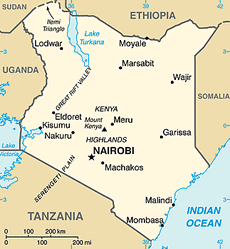 Map of Kenya