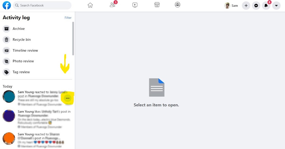 Acts of Leadership Cleaning up Facebook activity