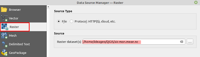 Open NetCDF Data in QGIS