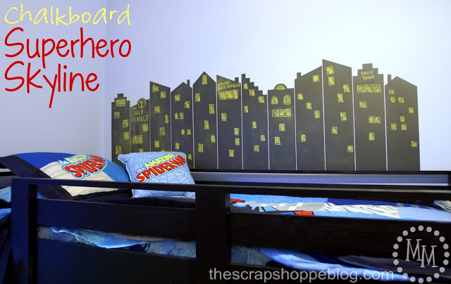 chalkboard vinyl skyline