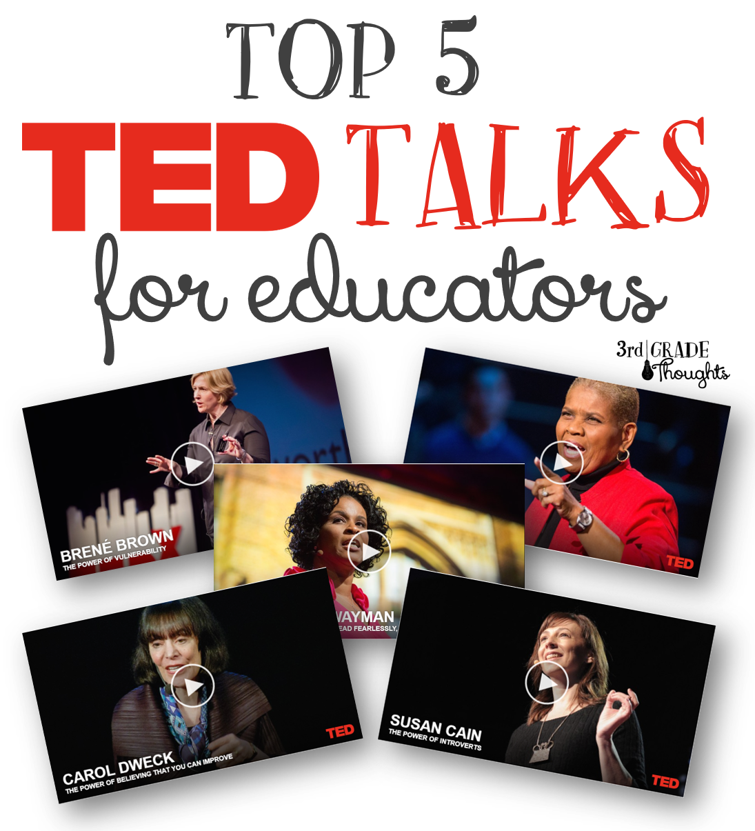 My Favorite TED Talks for Educators 3rd Grade Thoughts