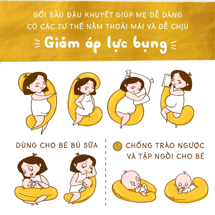 [A159] Gối bầu đậu khuyết của Nhà Đậu: Đồng hành tri kỷ của mẹ bầu