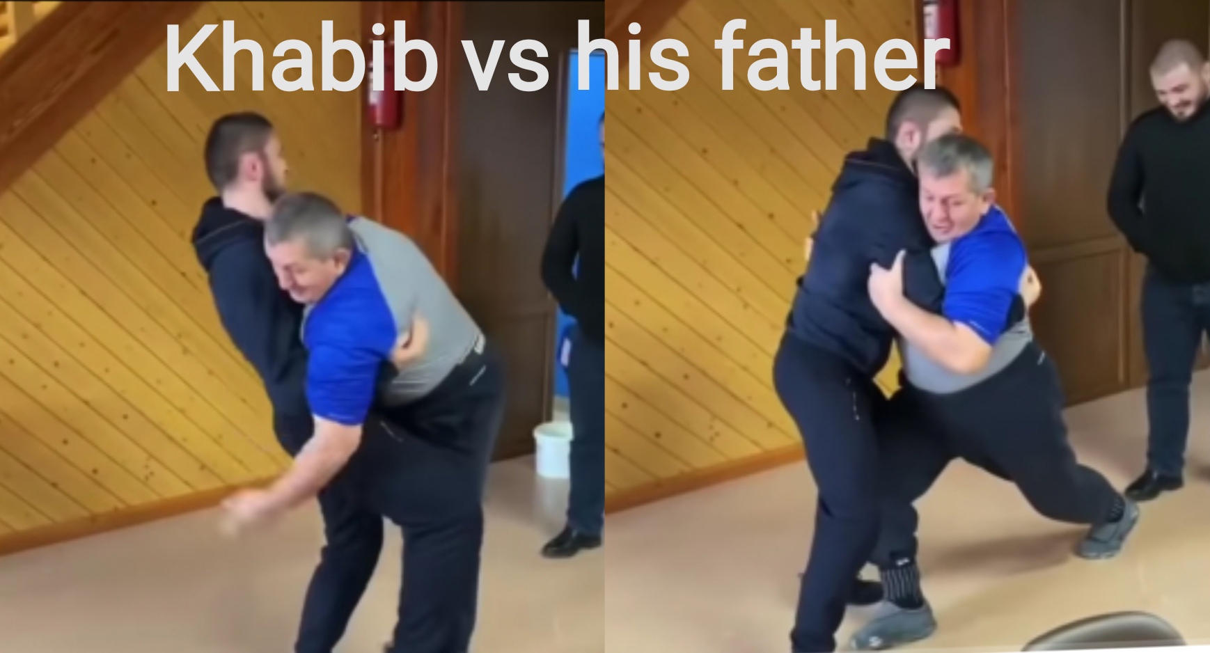 세계 태권도 가족 Khabib wrestling against his father