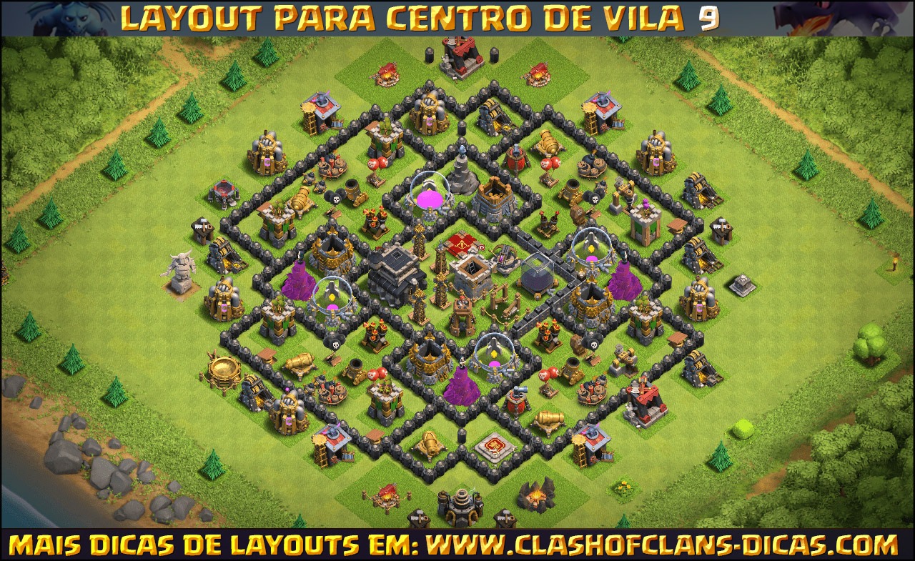 Layouts De Cv9 Clash Of Clans Clash Of Clans Dicas Layouts De Cv9 Clash Of Clans Clash Of Clans Dicas