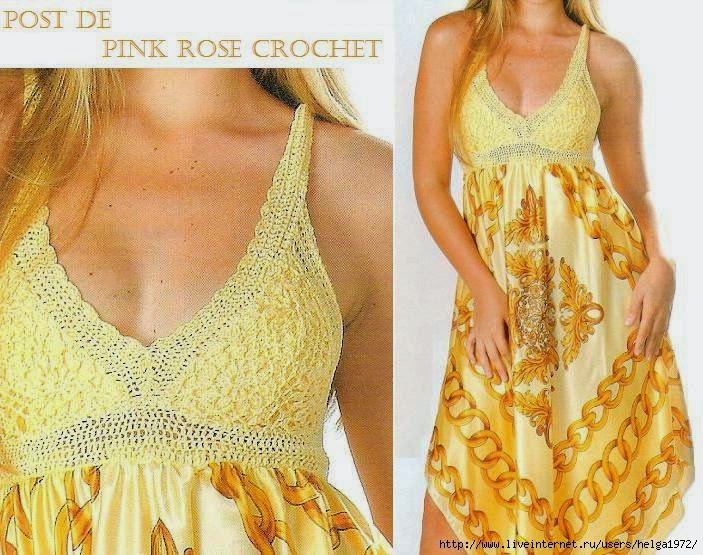 Tejido crochet con tela Imagui