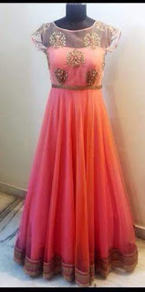 long frocks with boat neck