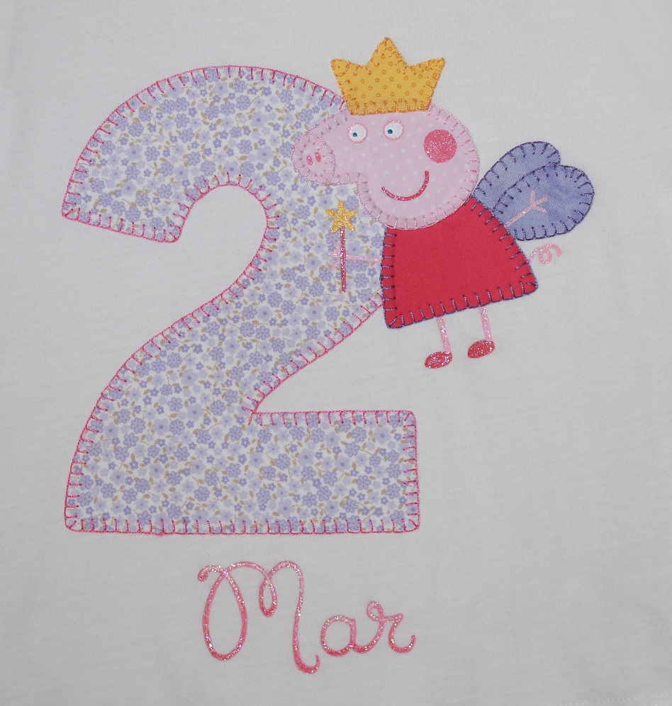 muelle futuro Enmarañarse cocodrilova: camiseta de cumpleaños 2 años peppa pig