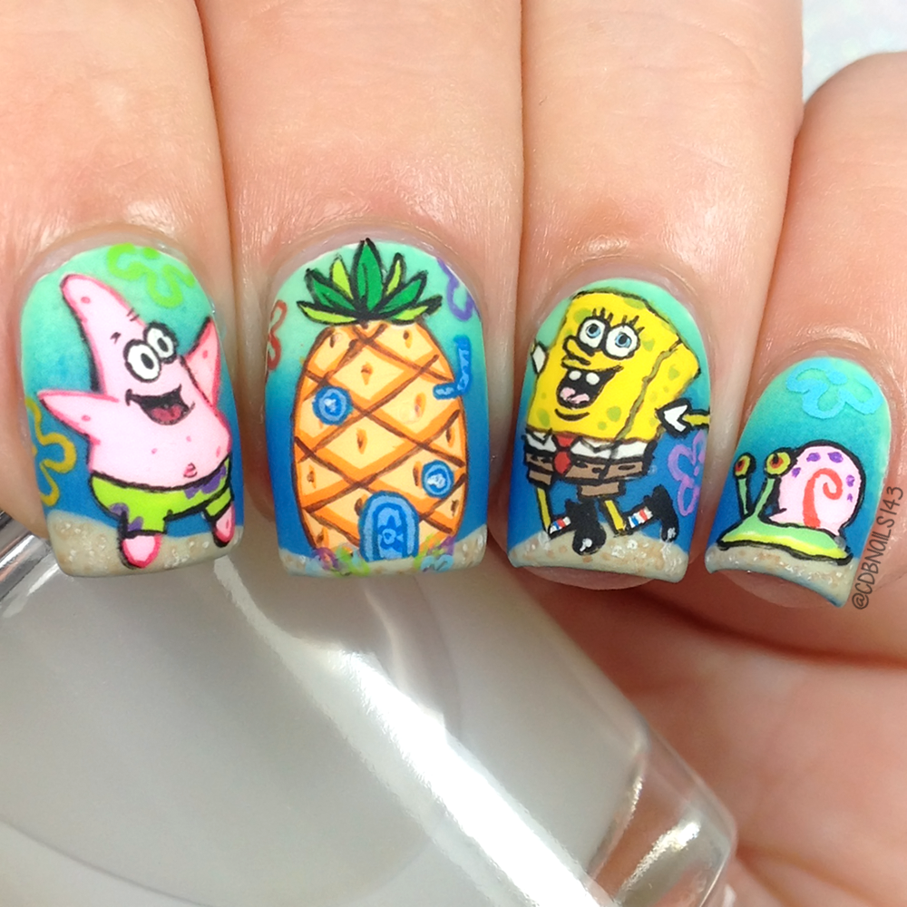 Pineapple Press On Nails | Pineapple Nail Design with Charms