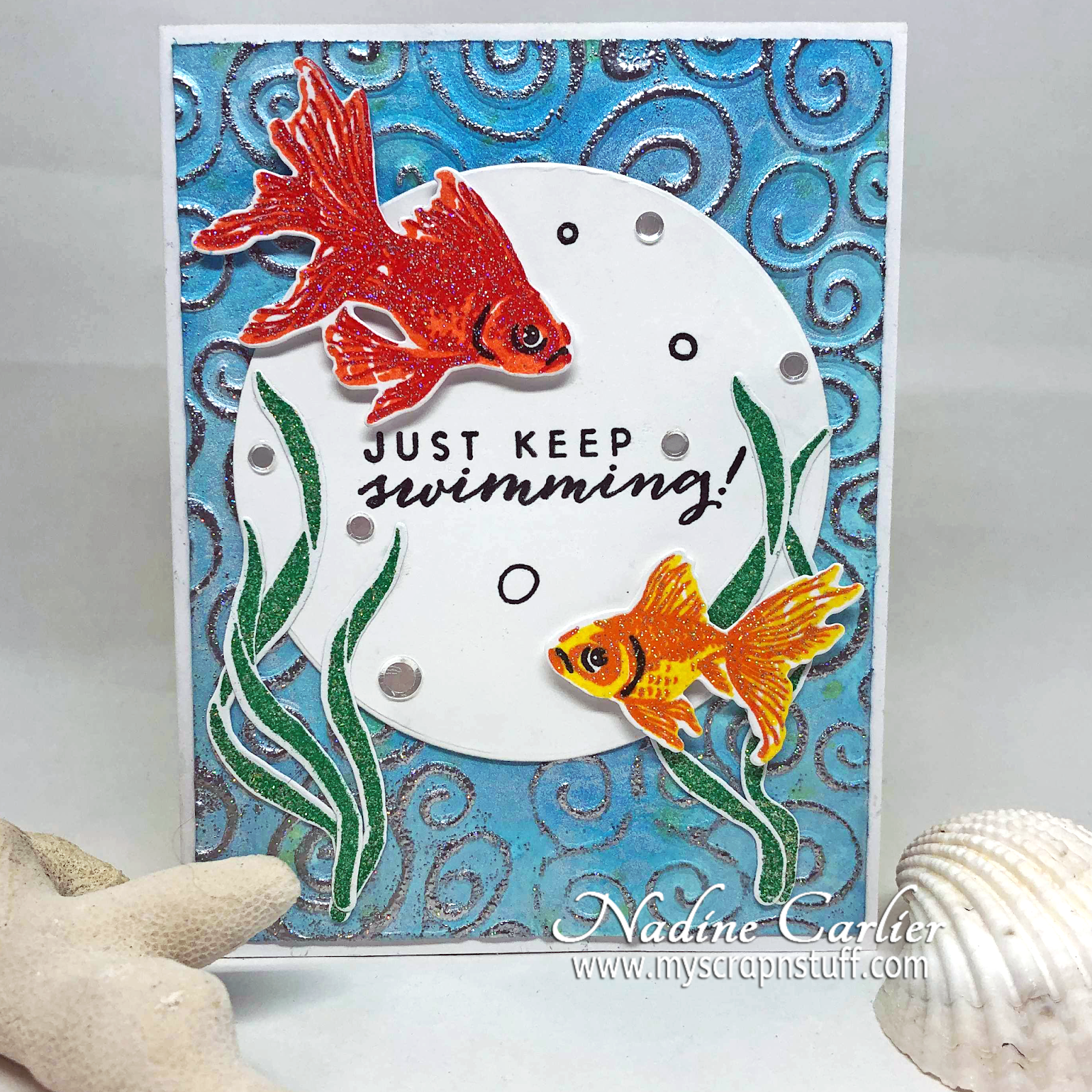 Embossing Techniques To Make A Cute Card Nadine Carlier