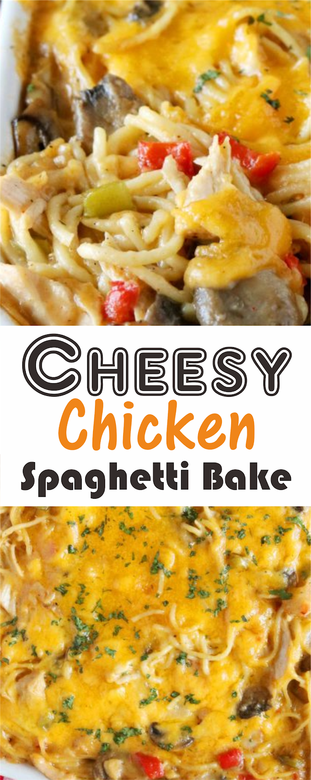 Cheesy Chicken Spaghetti Bake | Amzing Food