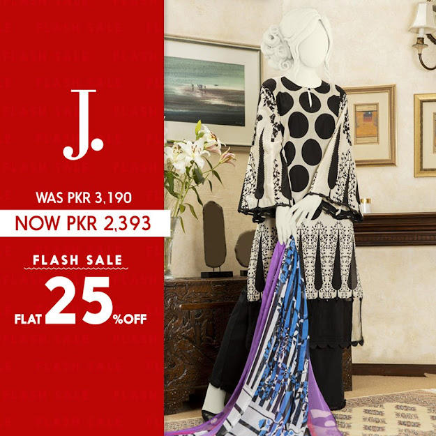 J. Jamshed slae on Lawn printed suits