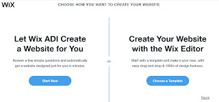 Build your own website using Wix