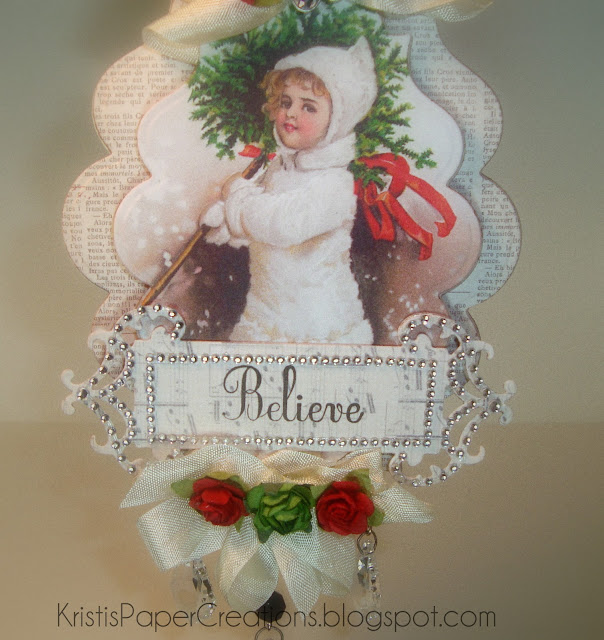 Kristi's Paper Creations: Believe Christmas Ornament
