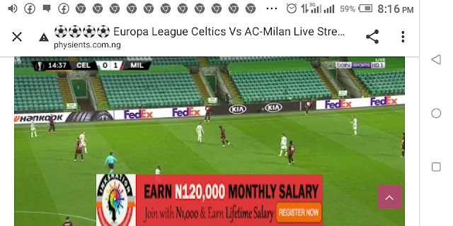 ⚽⚽⚽⚽ Europa League Celtics Vs AC-Milan Live Streaming ⚽⚽⚽⚽