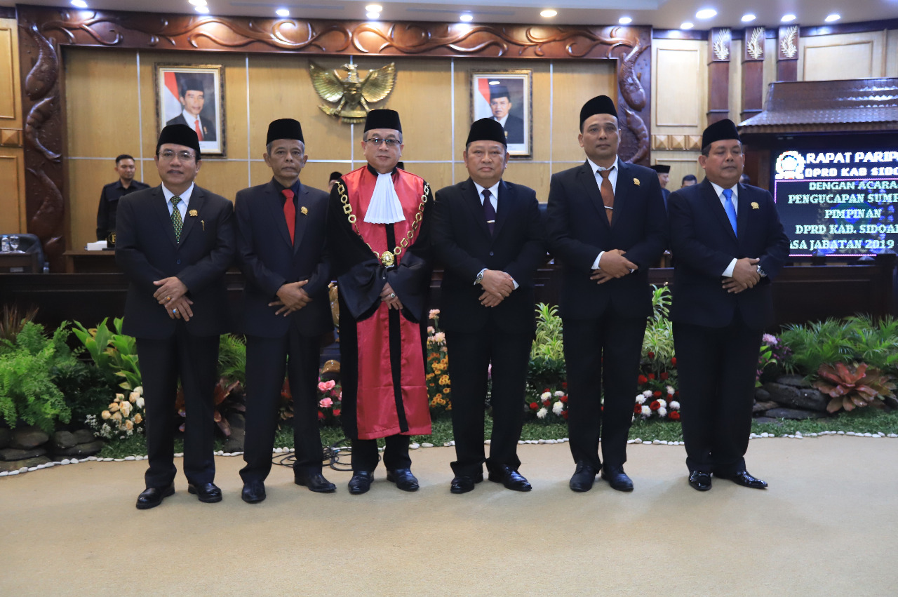 Inilah Empat Pimpinan Dan Anggota Dprd Kabupaten Sidoarjo Masa Bakti 2019 2024