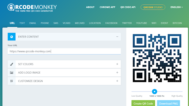 موقع مجاني لعمل باركود لموقعك أو رقمك أو اي شيء آخر
