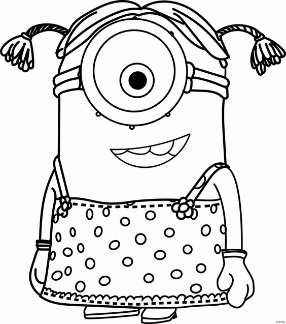 Tranh tô màu Minion 22