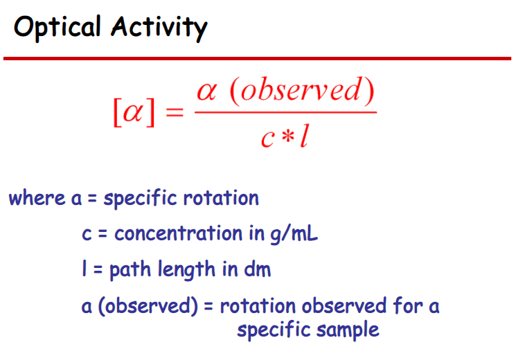 Determination of Optical Rotation and Specific Rotation(SOR)