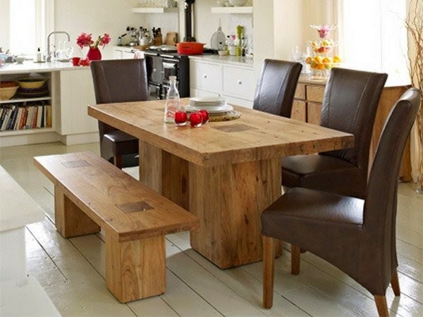 Interesting examples for modern solid wood table