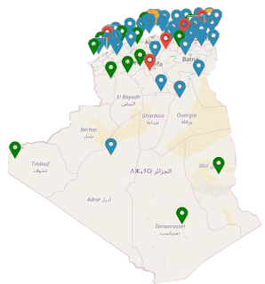 خريطة مؤسسات التعليم العالي