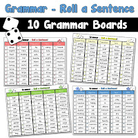 Grammar Roll a Sentence Pack of 10