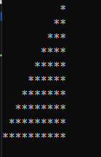 Pattern in C | Print half Pyramid ~ Pyapiras