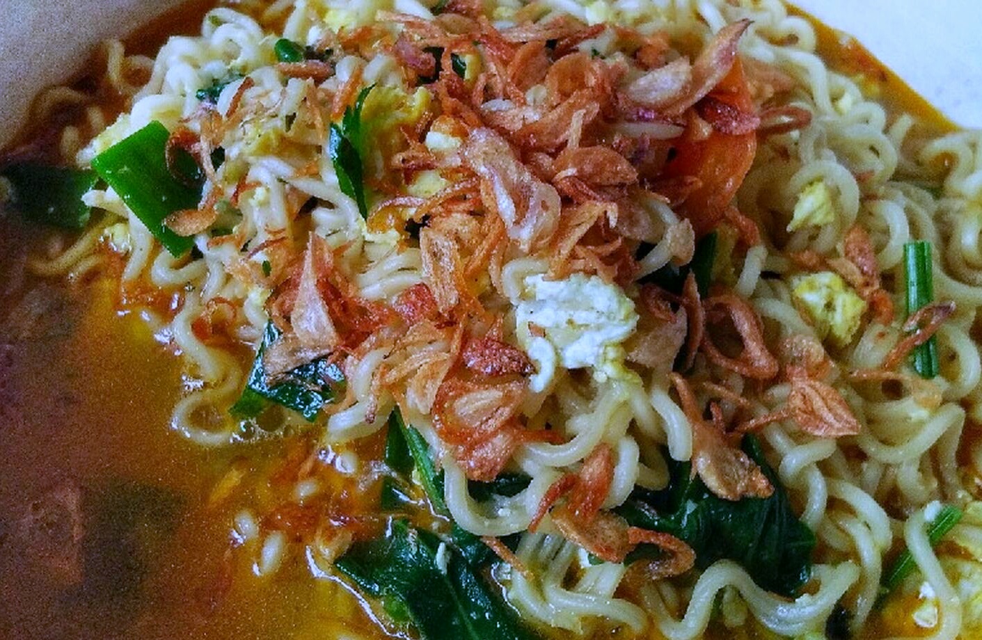 Cara membuat seblak mie kuah masbarone