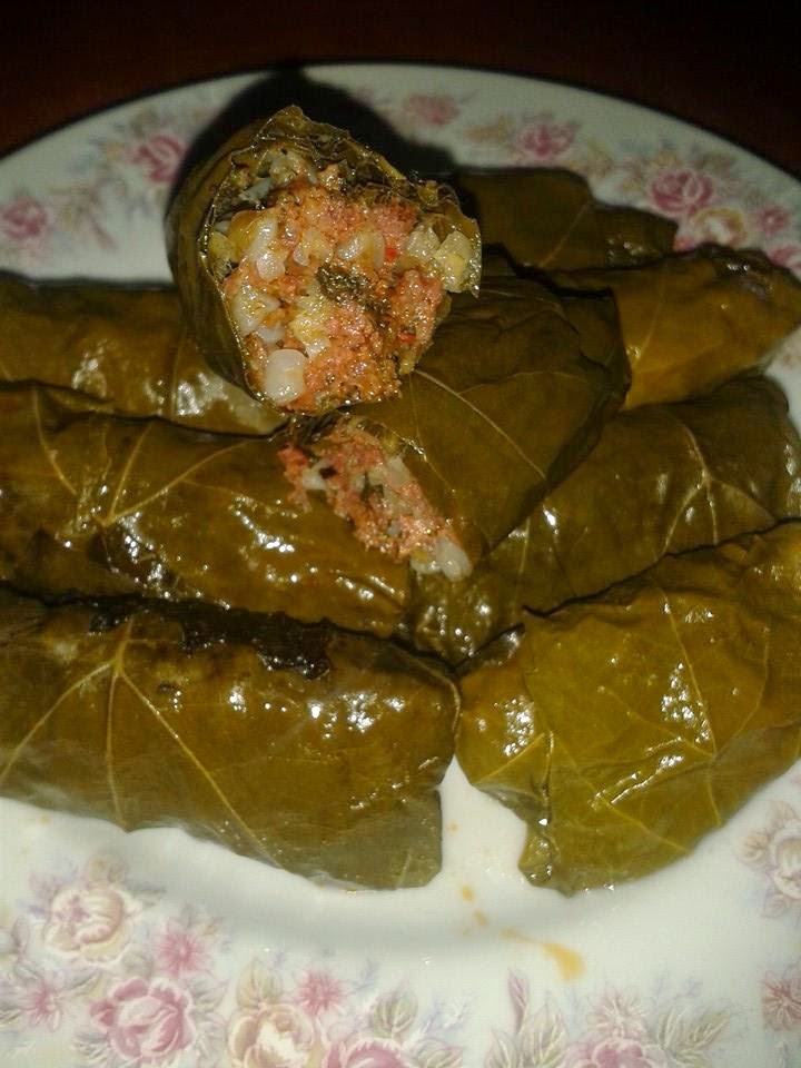 etli bulgurlu yaprak sarması