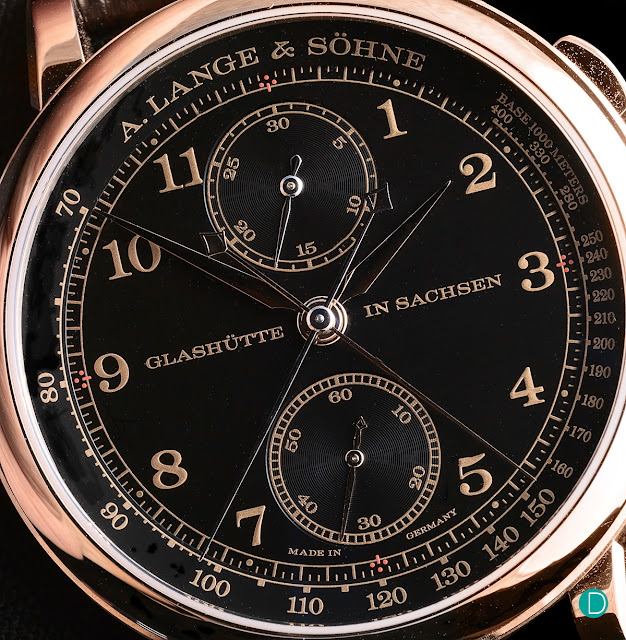 Review the A. Lange & Söhne 1815 Rattrapante Honeygold Black Dial Watch Replica