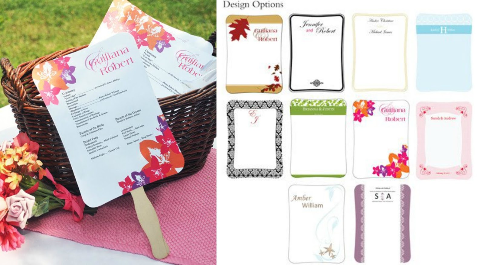 Our Fully Customizable Diy Wedding Fan Program Kits