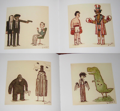 The Great Showdowns Hardback Book by Scott Campbell - Pulp Fiction, Rocky, King Kong & Edward Scissorhands