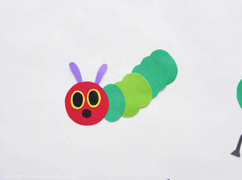 The Very Hungry Caterpillar Puppet Craft Messy Little Monster