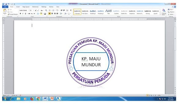 Cara Buat Stempel Di Word / Cara Membuat Tanda Tangan di
