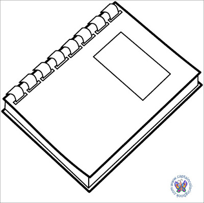 Notepad coloring page