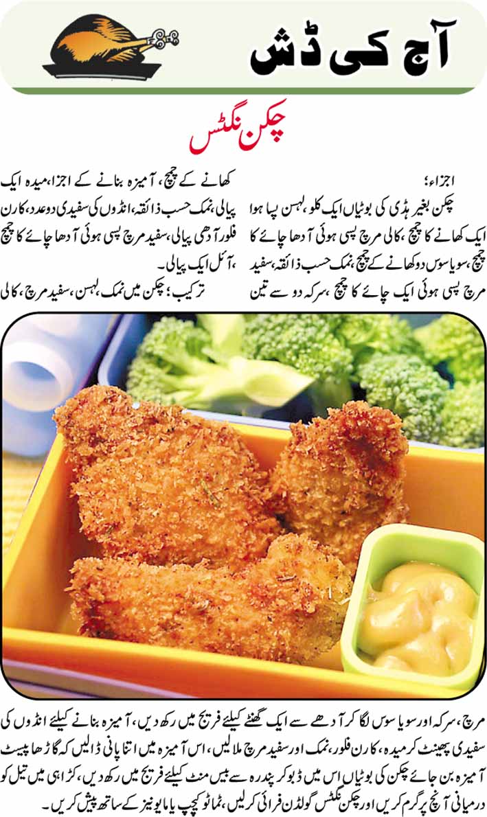 Daily Cooking Recipes in Urdu Chicken Nuggets Recipe