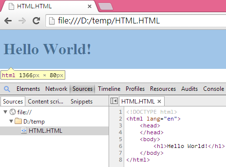 Easy Write Code: WEB(1):HTML的HELLO WORLD