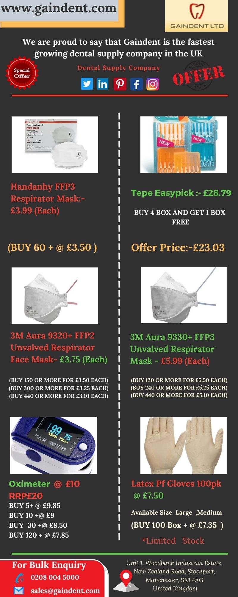 Dental Products Suppliers Buy Dental Equipment in UK GAINDENTLTD