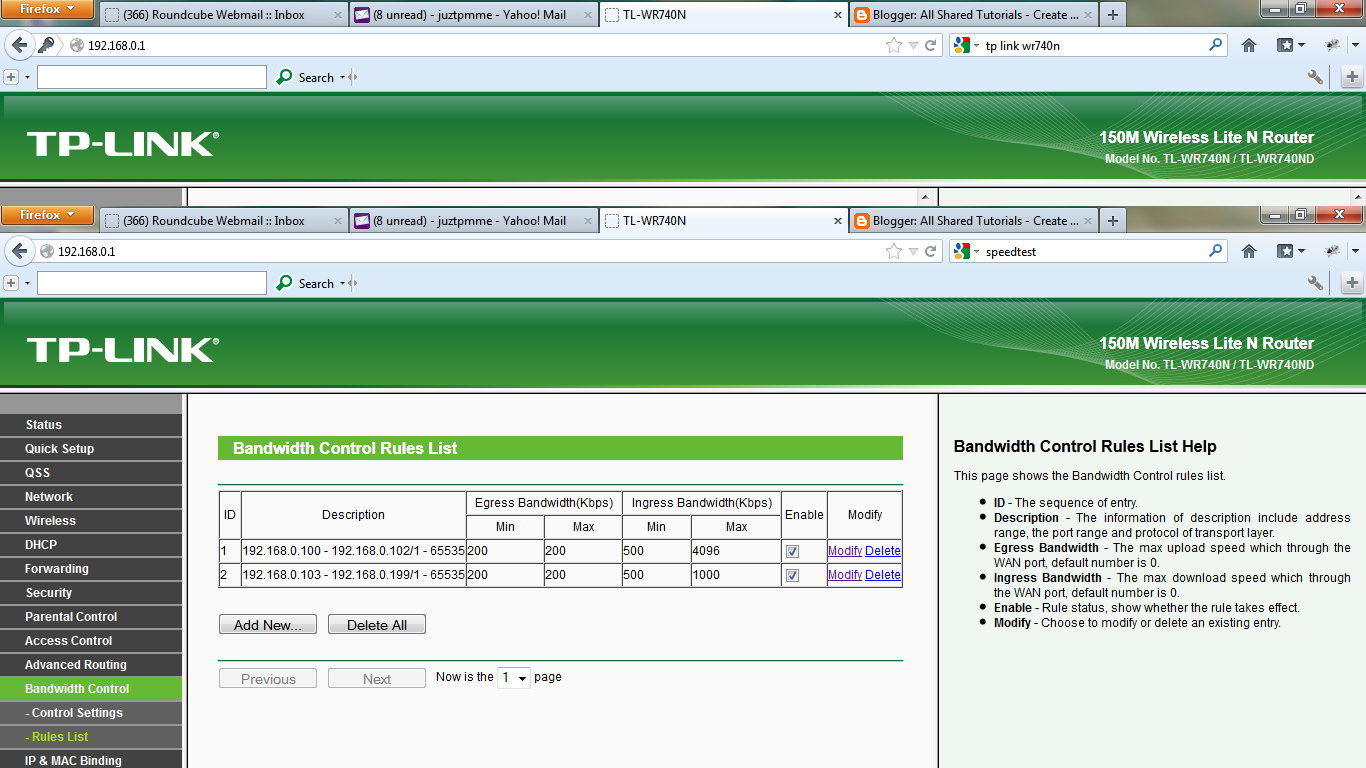 All Shared Tutorials How To Limit Bandwith Per IP using Wireless