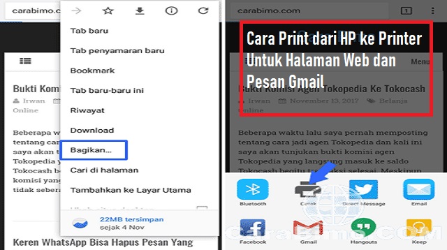 Cara Print dari HP ke Printer 2022 - Cara1001