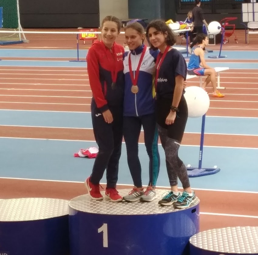 6 Medallas en el Campeonato de Madrid de Pista Cubierta