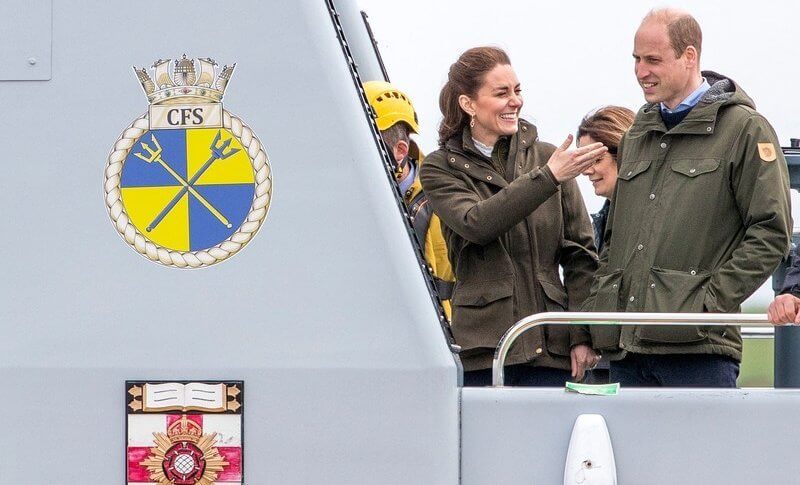 Kate Middleton wore- a new dobby cotton blouse by Scottish brand Brora, and new woodcock advanced jacket by Seeland