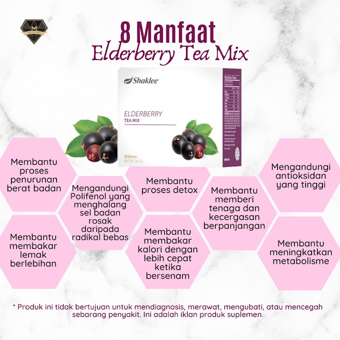 Elderberry Tea Mix Produk Terbaru Shaklee