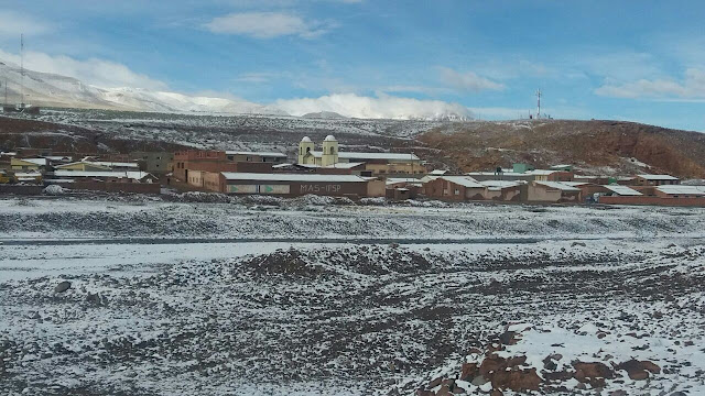 Winter in San Pablo de Lipez in Bolivien